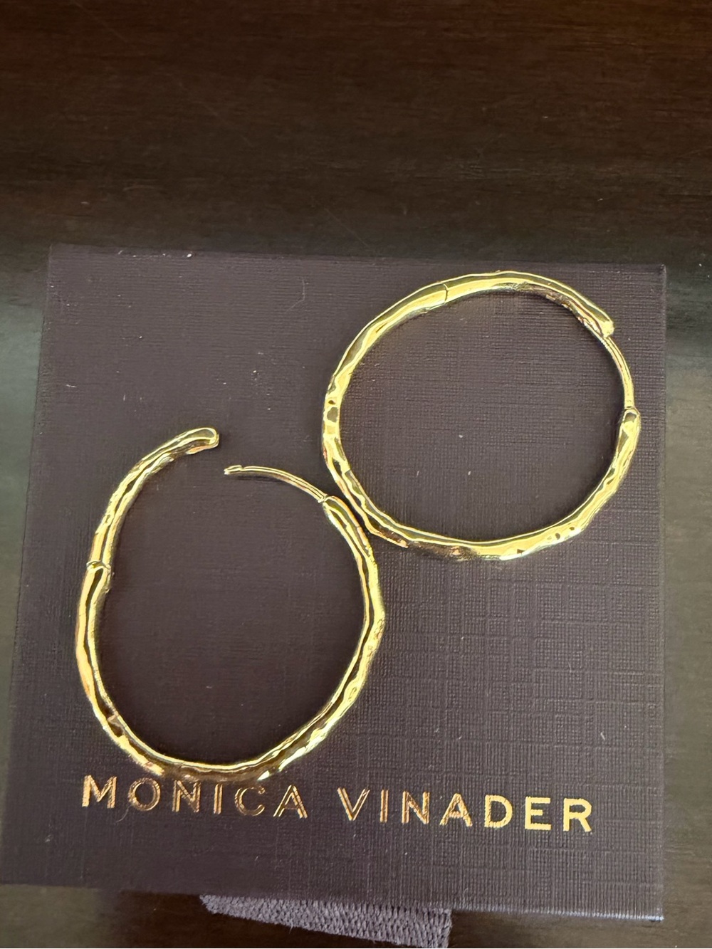 MONICA VINADER Gold Siren Muse Medium Hoop Earrings